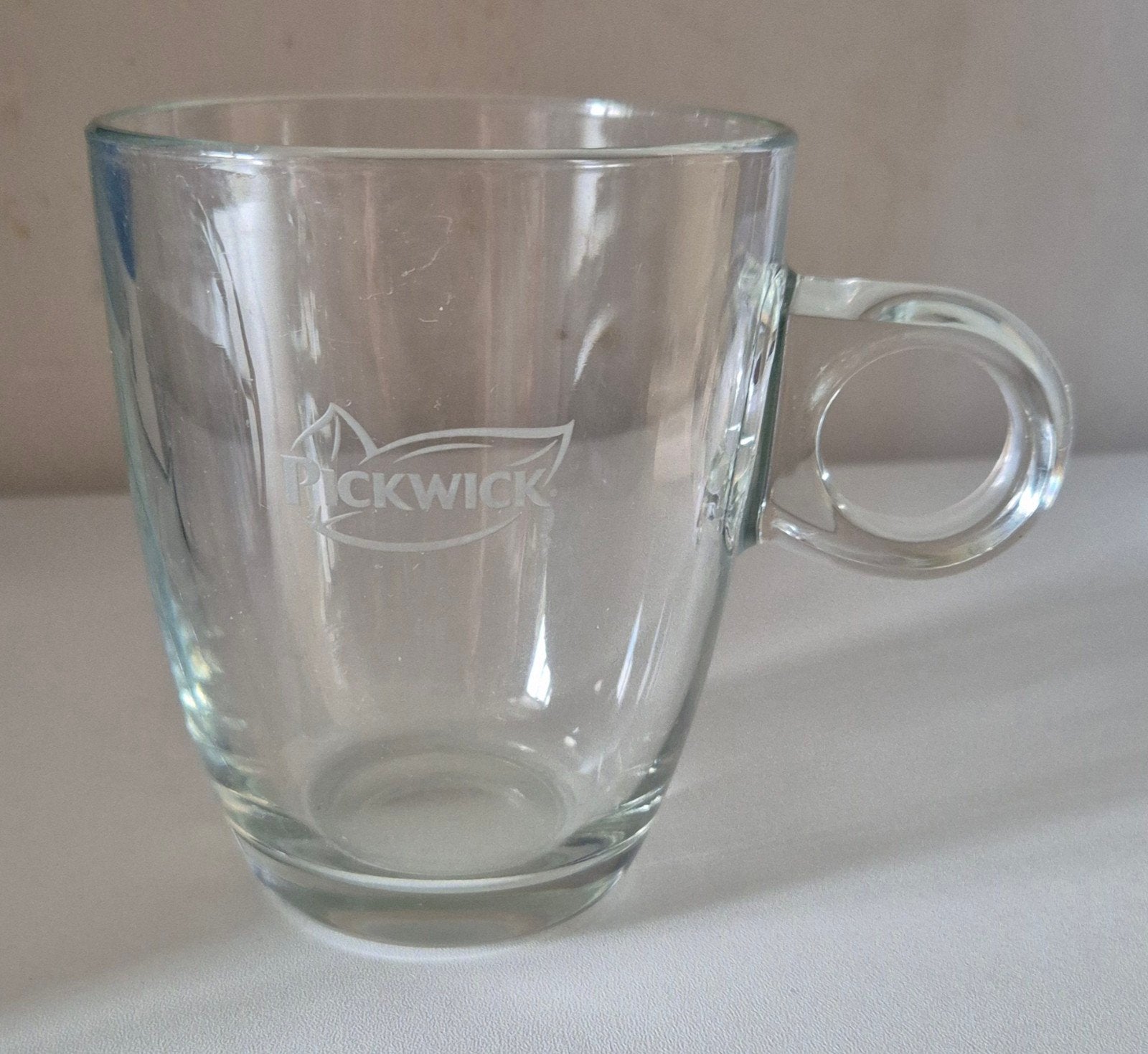 4 Pickwick theeglazen, Ophalen of Verzenden, Gebruikt, Glas, Glas of Glazen