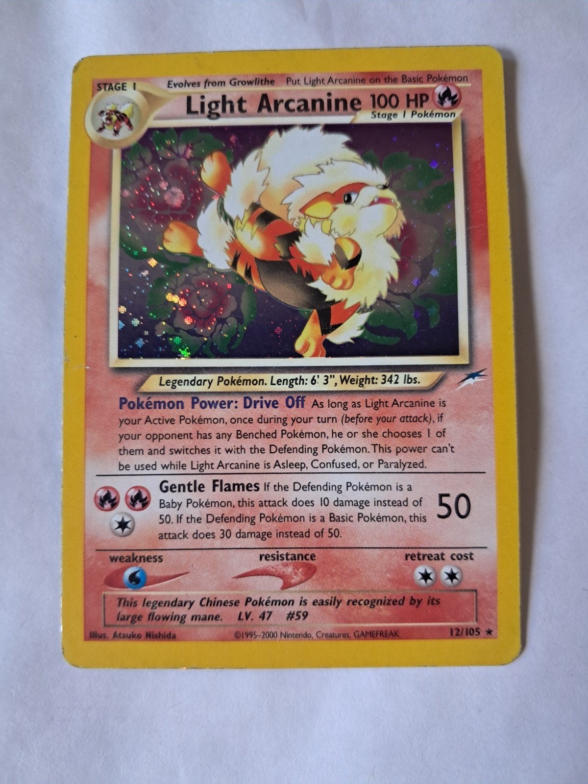 Light Arcanine 12/105 Neo Destiny, Ophalen of Verzenden