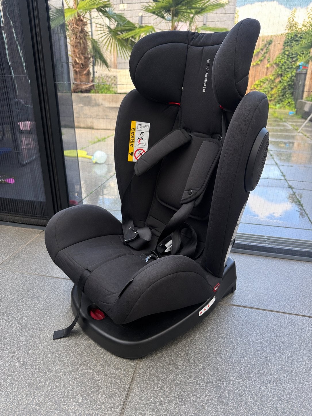Kidsriver Autostoel - Zwart incl. Isofix, Gebruikt, Verstelbare rugleuning, 9 t/m 36 kg, Isofix