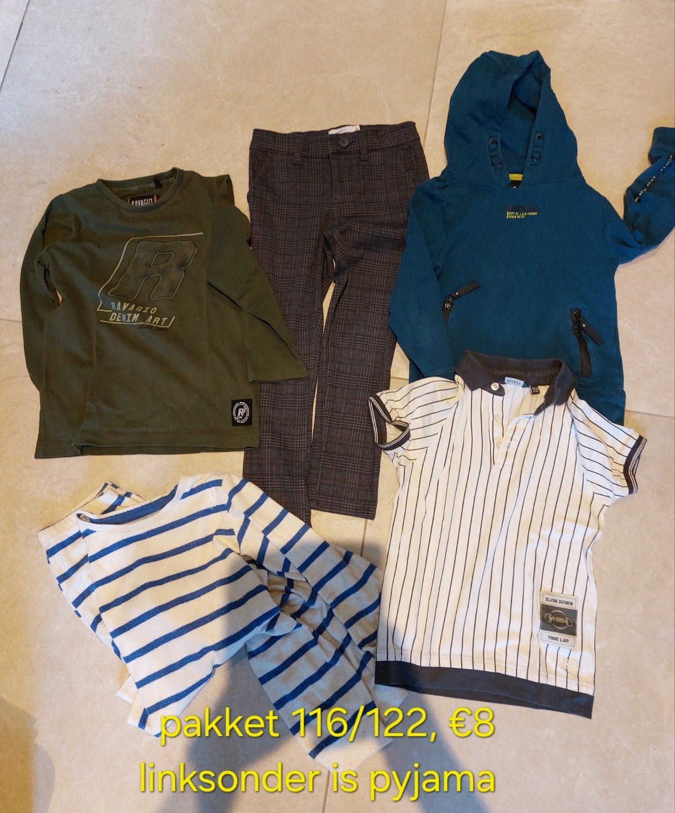 kledingpakket 116/122, Ophalen of Verzenden, Gebruikt, Maat 116