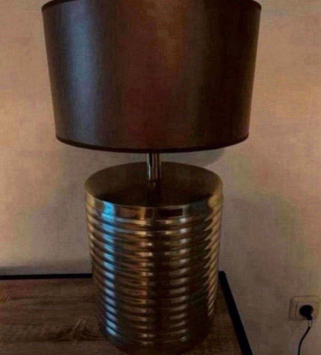 Riviera Maison Docklands Ribbed Table lamp Gold, Huis en Inrichting, Ophalen of Verzenden, Zo goed als nieuw