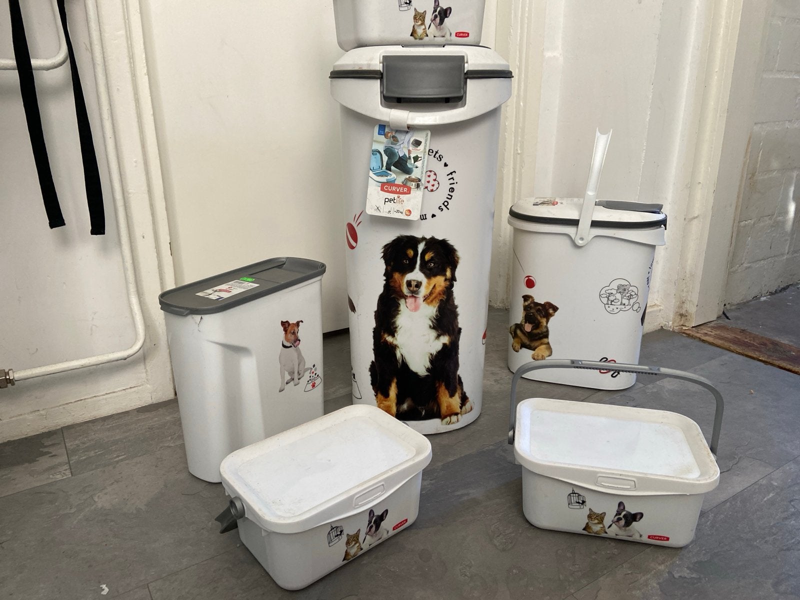 Curver hond of kat opbergboxen 7 stuks, Dieren en Toebehoren, Ophalen, Hond