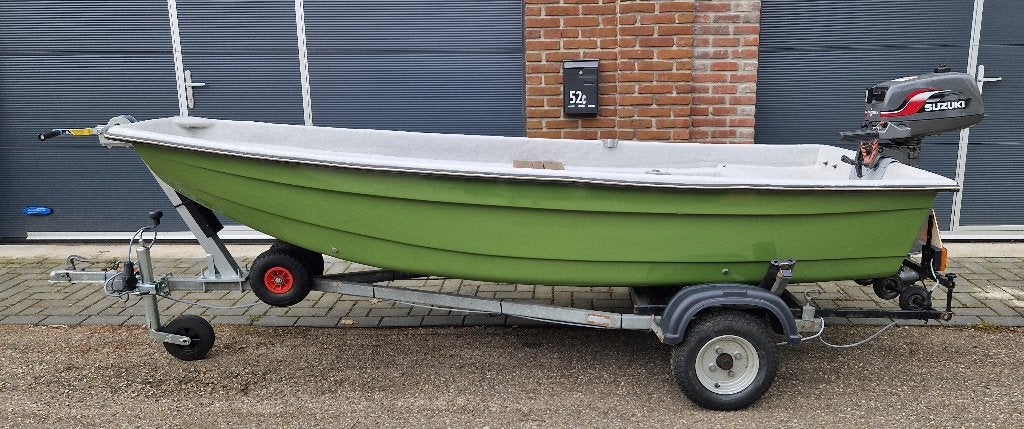 Lami 315 platbodem boot met trailer en Nimarine 4pk viertakt, Watersport en Boten, Motorboten en Motorjachten, Overige merken