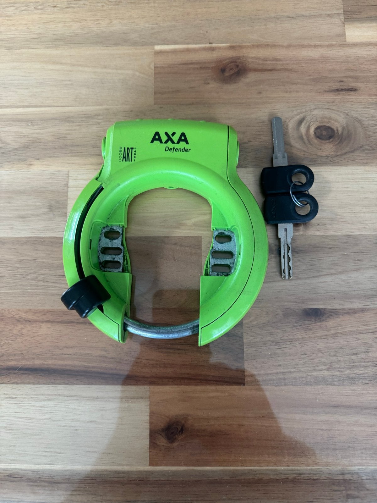 AXA Defender Ringslot - Groen, met 2 sleutels, Ophalen, Gebruikt, Ringslot