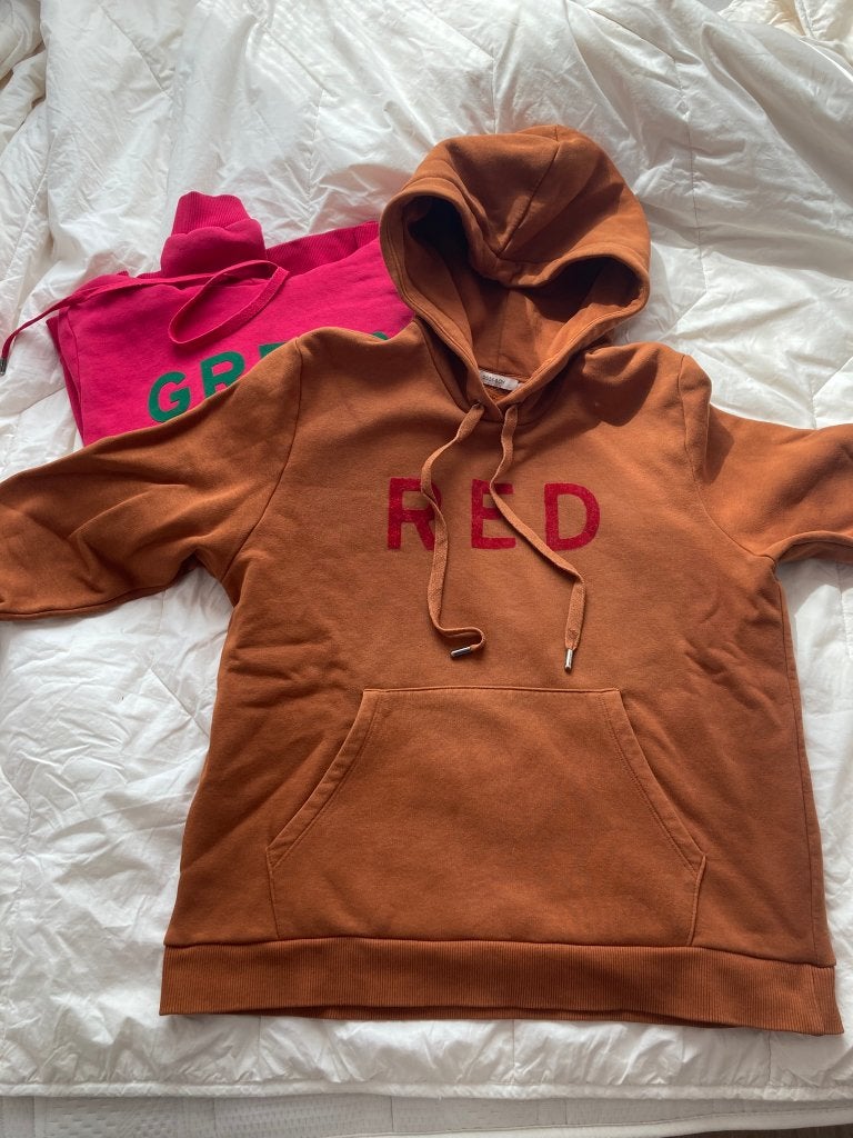 SISSY-BOY hoodie bruin/red - maat M, Kleding | Dames, Truien en Vesten, Maat 38/40 (M), Bruin, Sissy-Boy, Ophalen of Verzenden