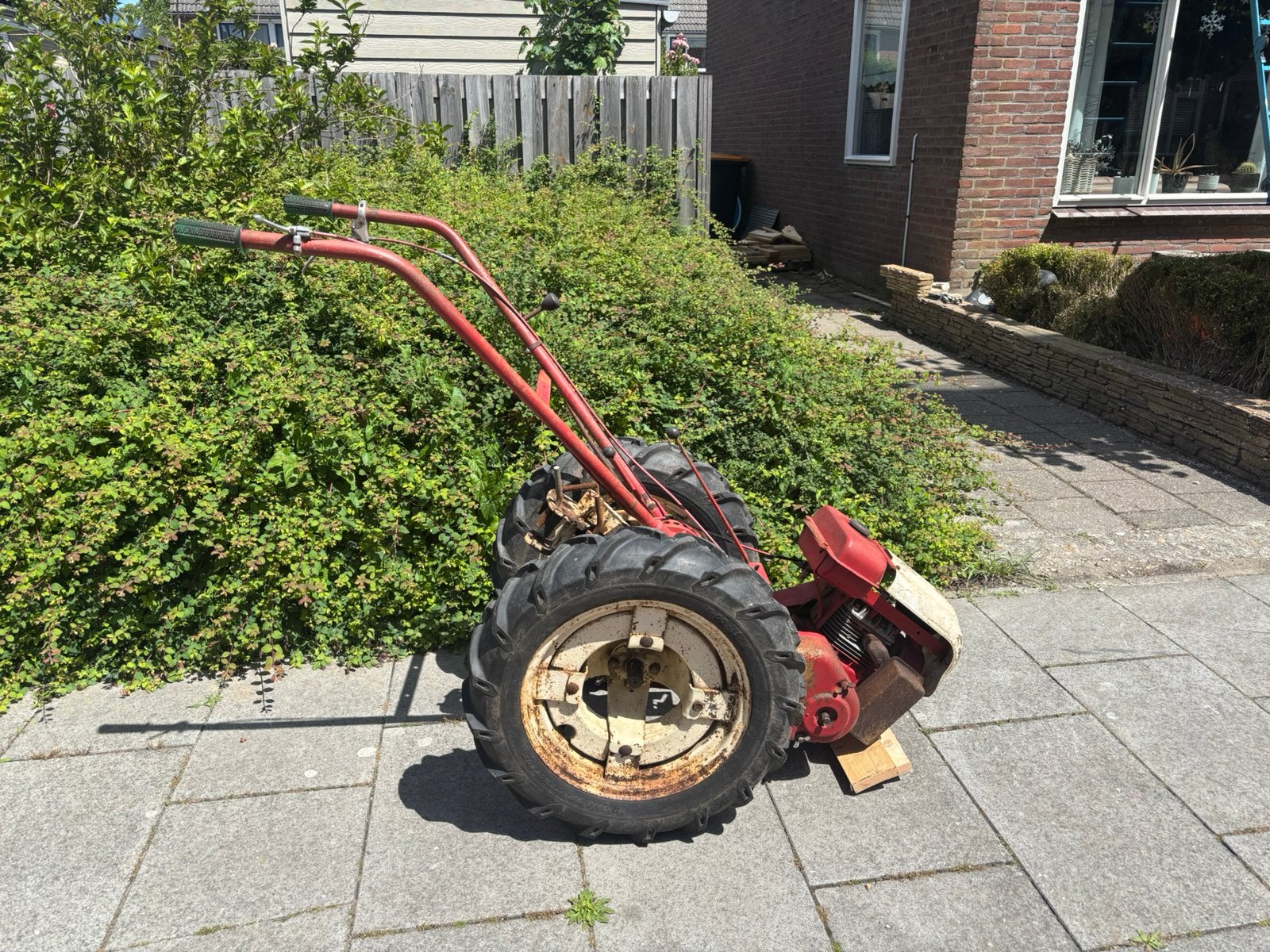 tuintrekker, Ophalen, Gebruikt, Benzine, Tuinfrees