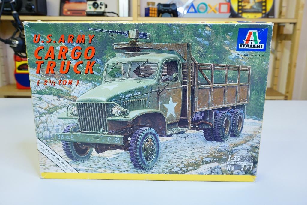 Italeri 1/35 U.S. Army Cargo Truck (2½ Ton) – Bouwdoos, Italeri, 1:32 tot 1:50, Ophalen of Verzenden, Zo goed als nieuw