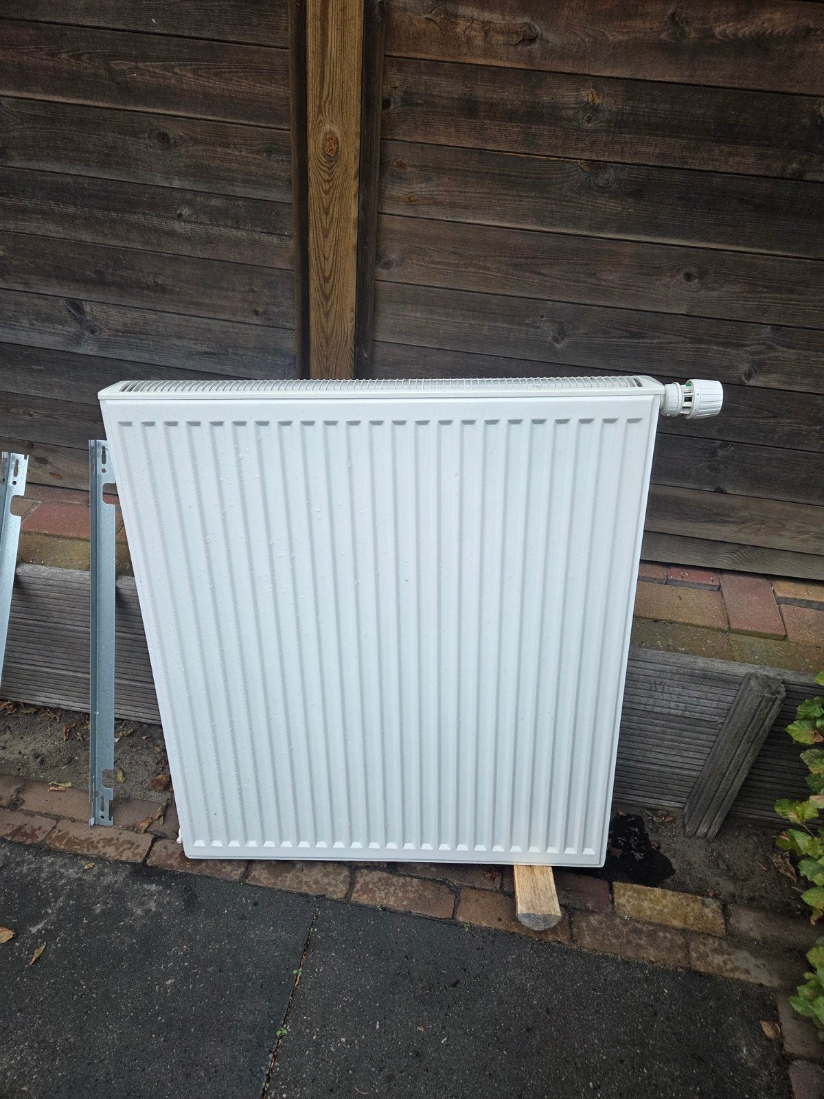 Dubbele Platen Convector 90x80 cm met Thermostaat, Doe-het-zelf en Verbouw, Ophalen, Gebruikt, Radiator, 60 tot 150 cm