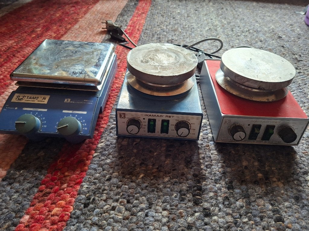 3x magnetische roerder roerders IKA RH basic  IKAMAG RET, Verzenden, Gebruikt