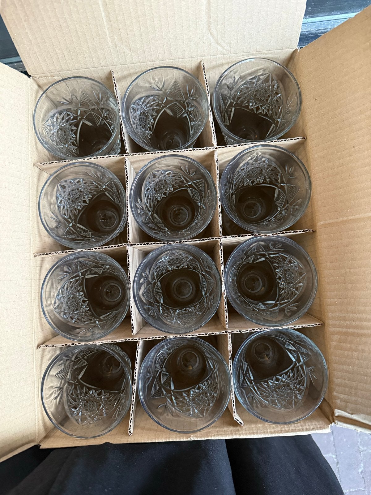 12x Libbey Hobstar Wijnglazen/Cocktailglazen - Nieuw in doos, Ophalen, Nieuw, Meerkleurig, Overige merken