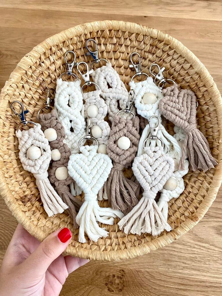 Handgemaakte macramé sleutelhangers, Verzamelen, Sleutelhangers, Nieuw, Ophalen of Verzenden