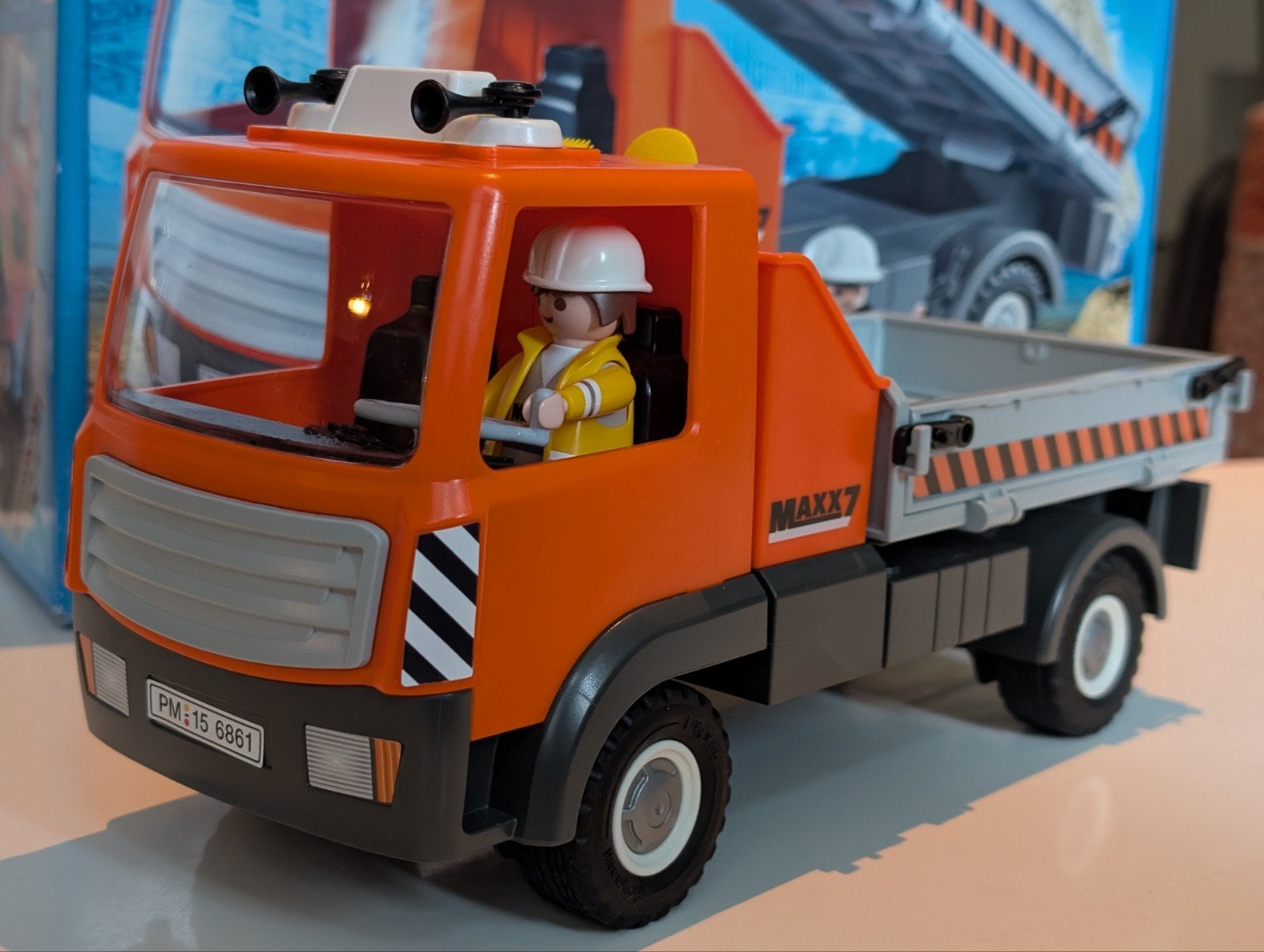 Playmobil City Action Kiepvrachtwagen 6861 met doos, Ophalen, Zo goed als nieuw