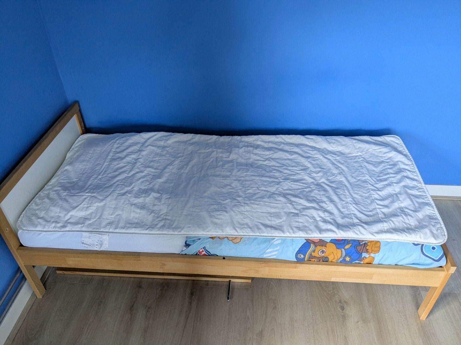 matrasbeschermer peuterbed, Ophalen of Verzenden, Gebruikt, Peuterbed, Jongetje of Meisje