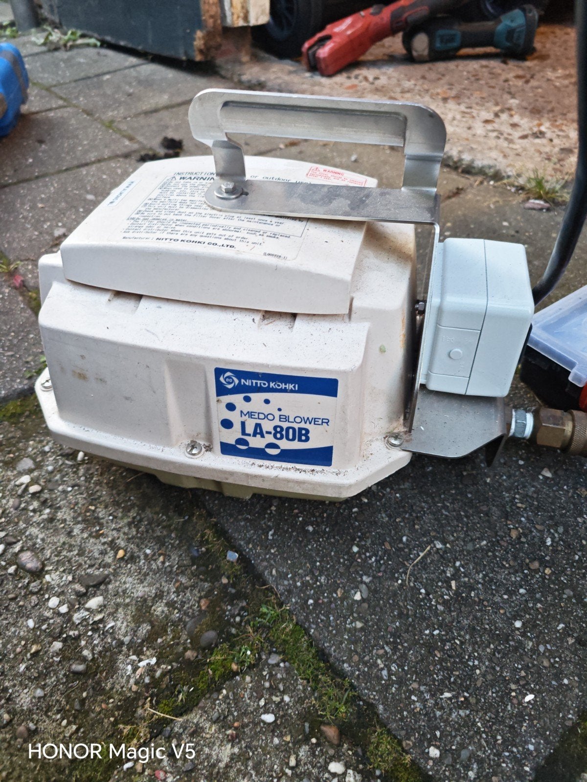 Nitto Kohki Medo Blower LA-80B Luchtpomp, Ophalen, Gebruikt, Minder dan 200 liter/min, Minder dan 6 bar