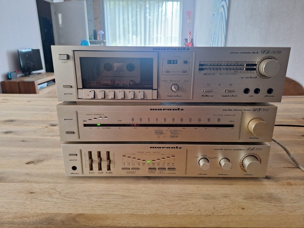Vintage Marantz Set: PM 350 + ST 310 + SD 1030 (Getest!), Overige merken, Gebruikt, Cassettedeck, Losse componenten