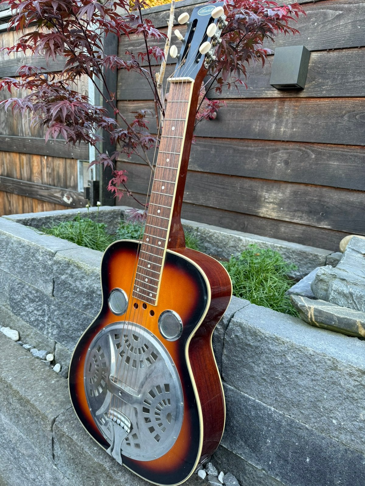 Flinthill Squareneck resonator (dobro) met pickup, Ophalen, Gebruikt, Overige typen