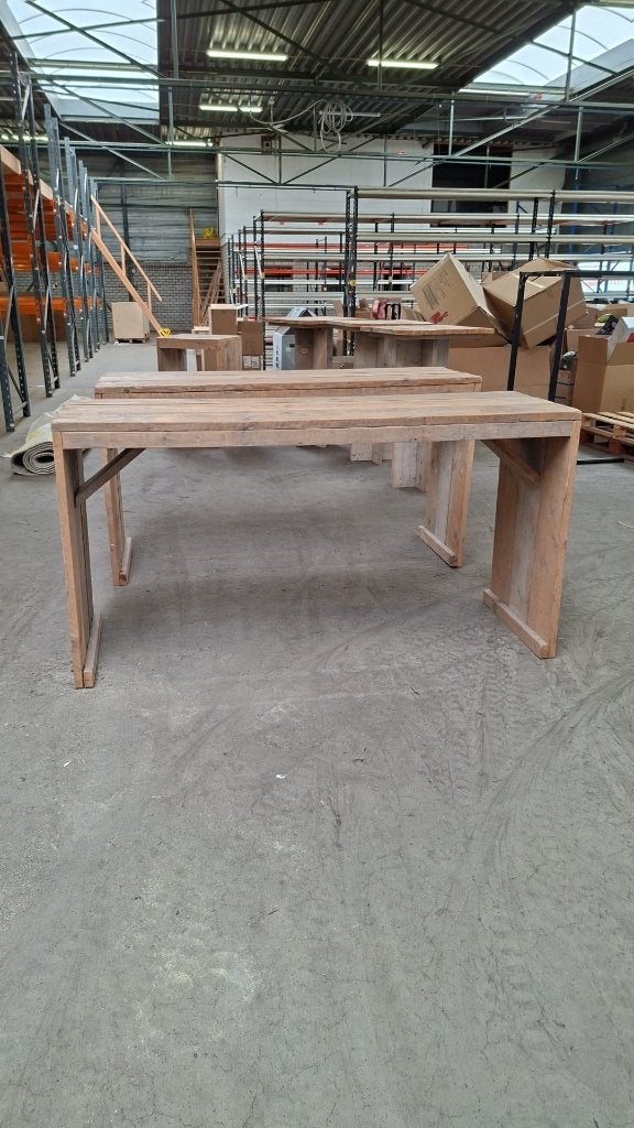 Houten Statafels te koop!, Huis en Inrichting, Tafels | Statafels, Ophalen, Gebruikt