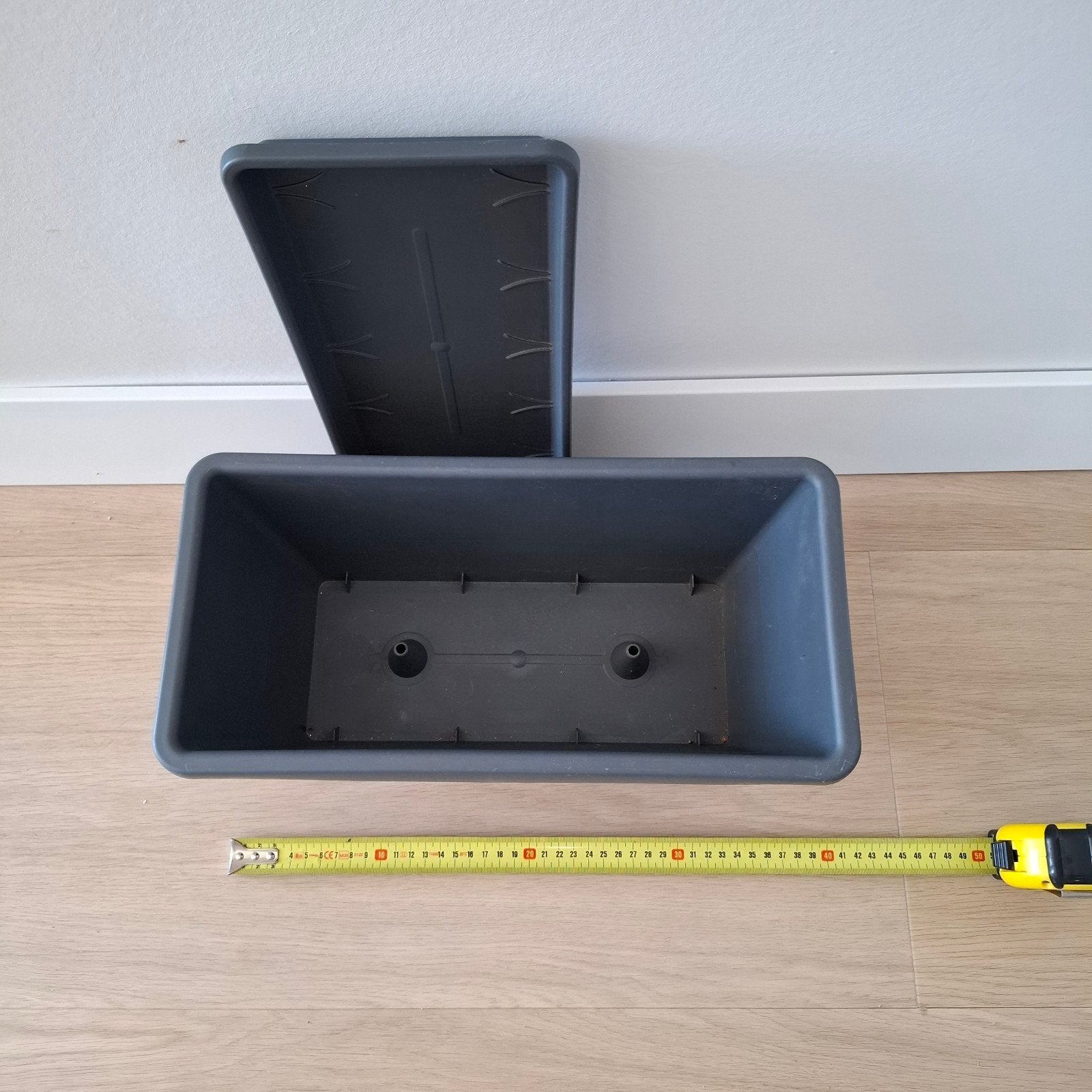 bloembak antraciet merk Elho, Kunststof, Minder dan 30 cm, Nieuw, Ophalen of Verzenden