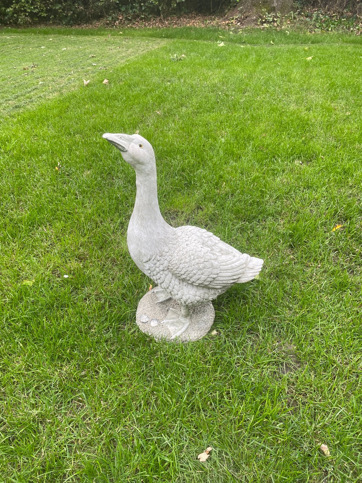 Te koop decoratieve Tuin Gans Beeld, Tuin en Terras, Tuinbeelden, Gebruikt, Dierenbeeld, Beton, Ophalen