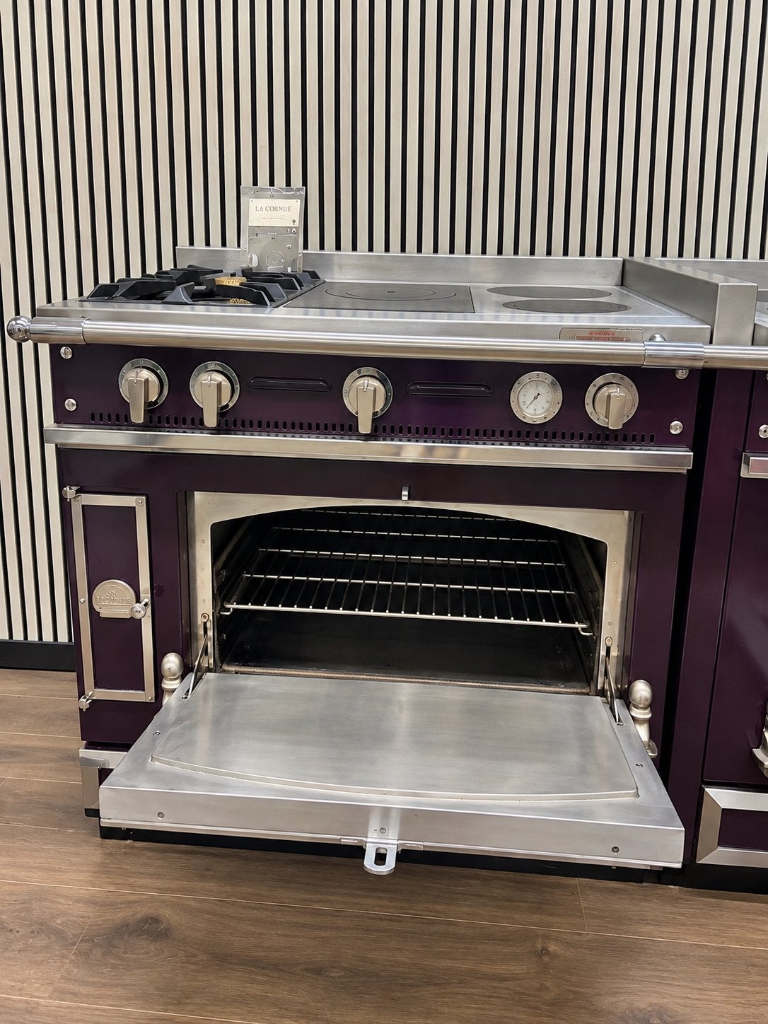Prachtige Luxe La Cornue 3 pits + coupe de feu 4 zones 180cm, Fornello Esperta, Ophalen of Verzenden, Energieklasse A of zuiniger