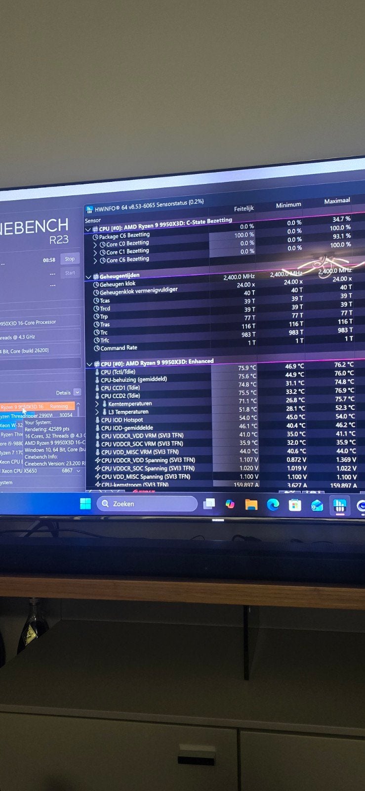 Foto 5 van 9950x3d 5090 astral 128gb ddr5 4tb m2 gen5