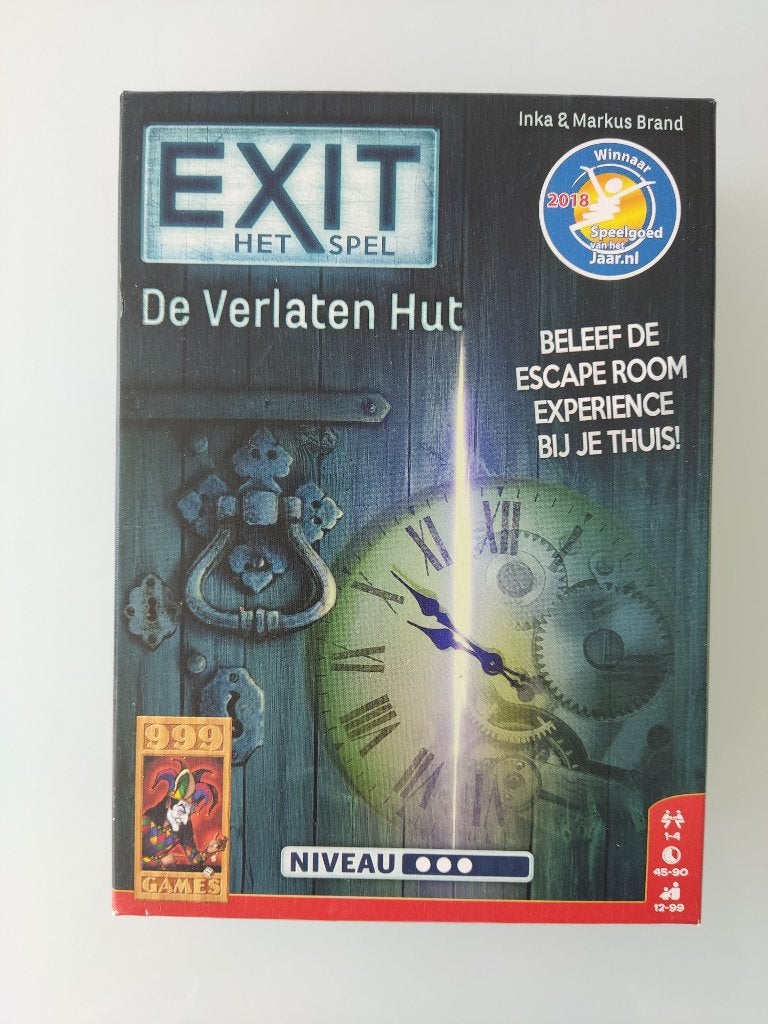 Exit Het Spel - De Verlaten Hut - Escape room, Een of twee spelers, Ophalen, Zo goed als nieuw