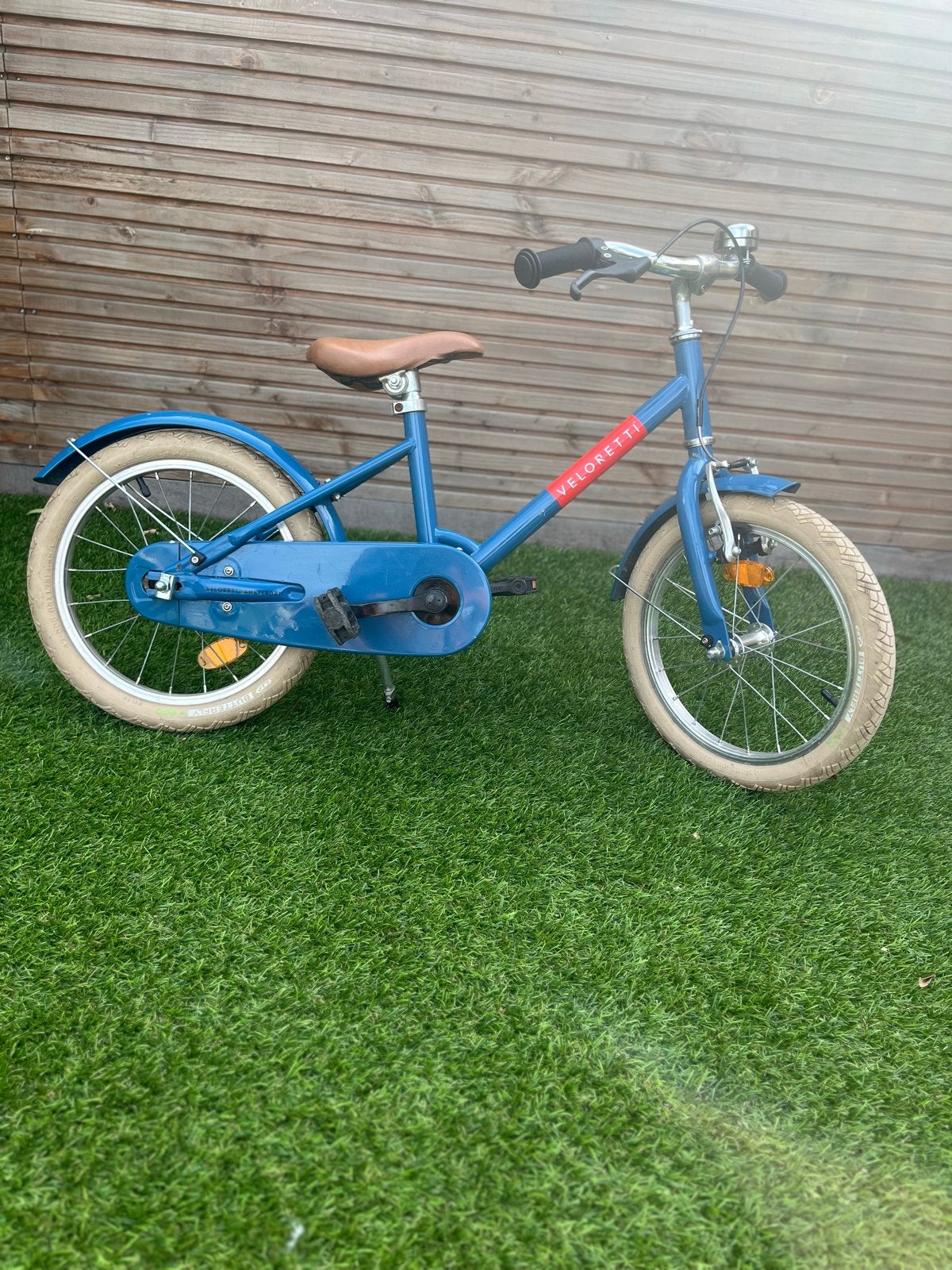 Veloretti kinderfiets 16 inch - Zo goed als nieuw, Ophalen, Zo goed als nieuw, Velgrem, 16 tot 20 inch