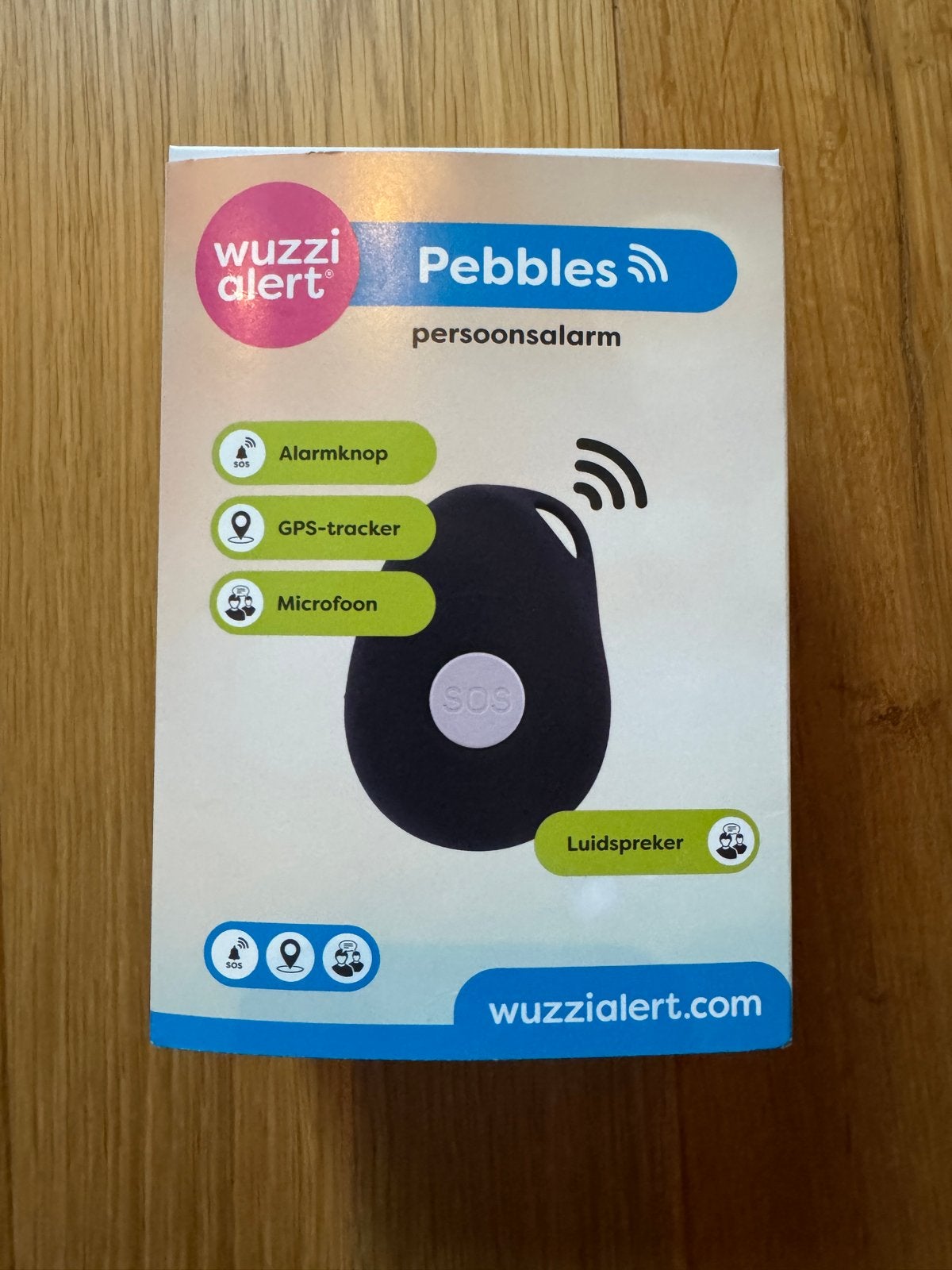 Wuzzi Alert Pebbles Persoonsalarm met GPS-tracker, Ophalen of Verzenden, Nieuw
