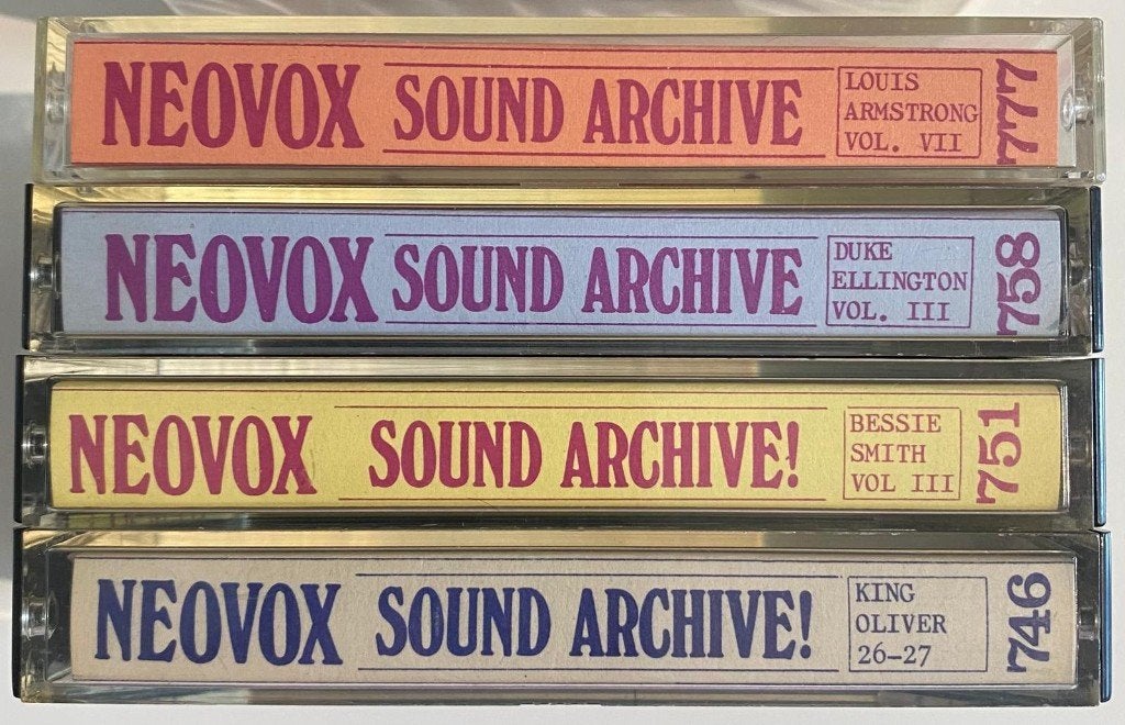 NEOVOX Jazz Archive – Armstrong/Ellington/Smith/King Oliver, Gebruikt, 2 t/m 25 bandjes, Ophalen of Verzenden, Origineel