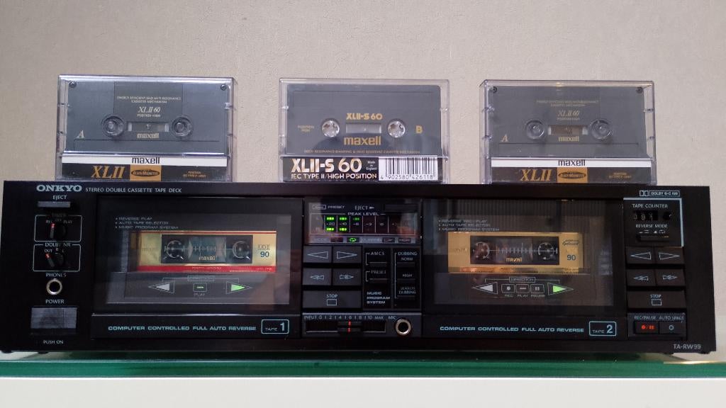 Onkyo TA-RW 99" TOP-Cassette Deck+ 22 TAPES, Ophalen of Verzenden, Overige merken, Tiptoetsen