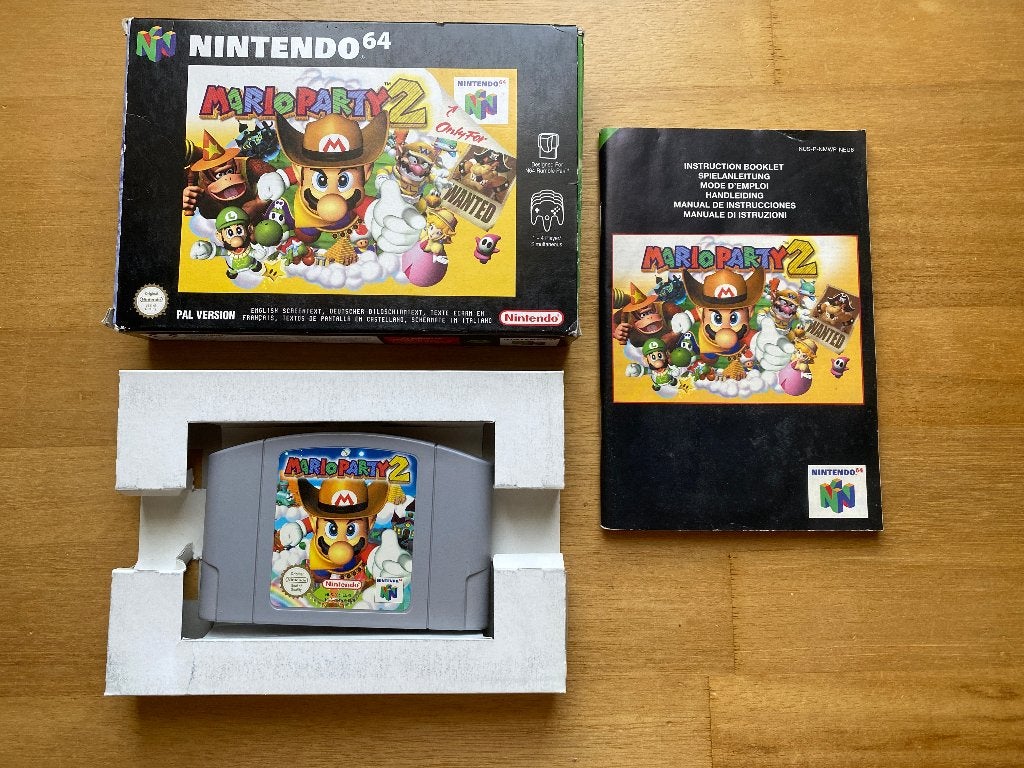Mario party 2 n64, 1 speler, Racen en Vliegen, Ophalen of Verzenden, Zo goed als nieuw
