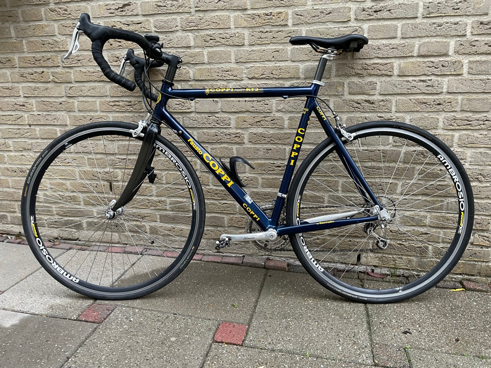 Fausto Coppi racefiets - Aluminium frame, Carbon voorvork, Fietsen en Brommers, 53 tot 57 cm, Ophalen, Gebruikt, Aluminium