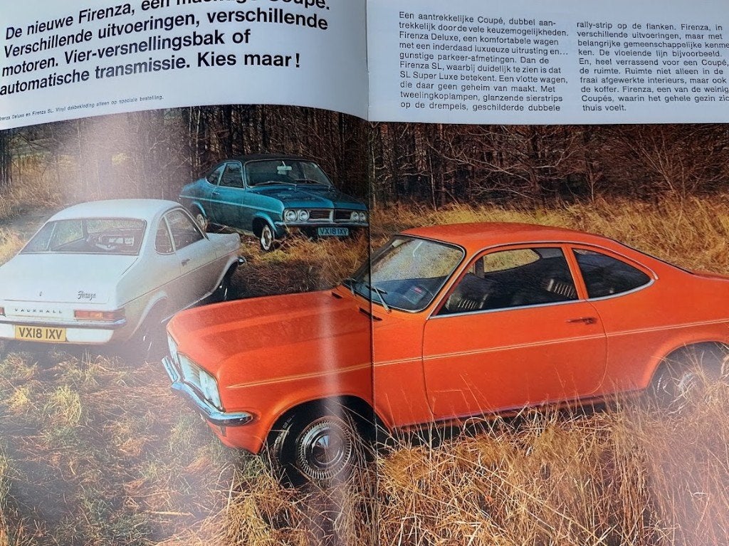 Vauxhall Viva Firenza autofolder, Ophalen of Verzenden, Nieuw, Overige merken