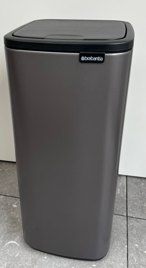 Platinum Brabantia Bo Touch Bin prullenbak 30 liter, Ophalen, 50 – 75, Nieuw, 20 tot 30 liter