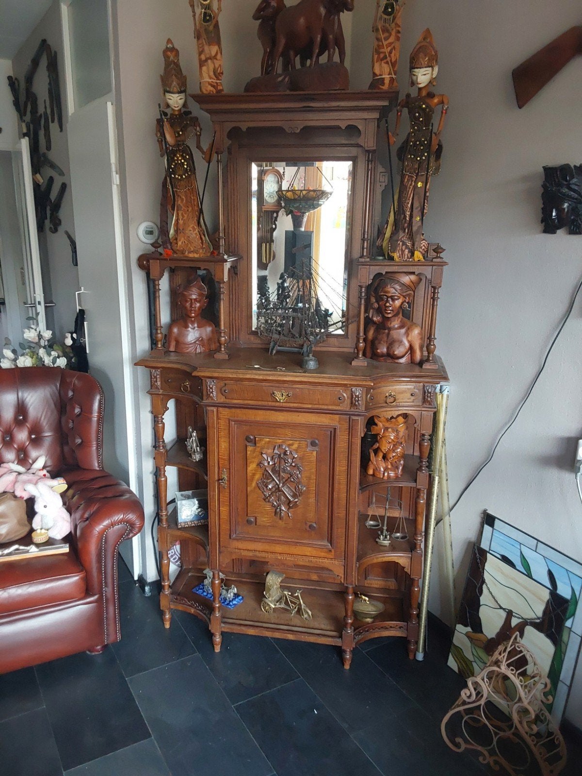 schitterende antieke kast, Ophalen