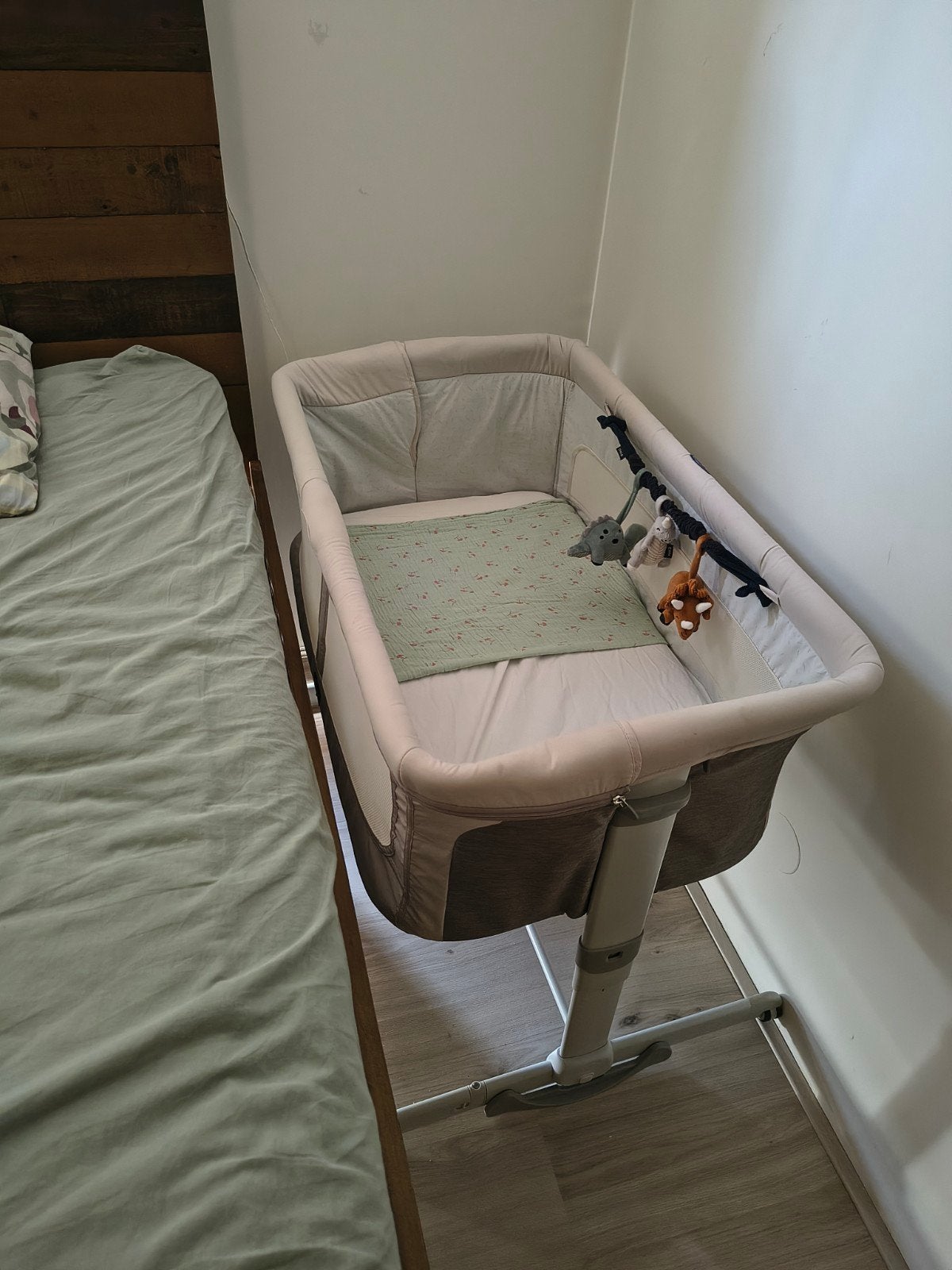 Co-sleeper (merk: Chicco) incl. bijpassende klamboe, Ophalen, Gebruikt, Wieg