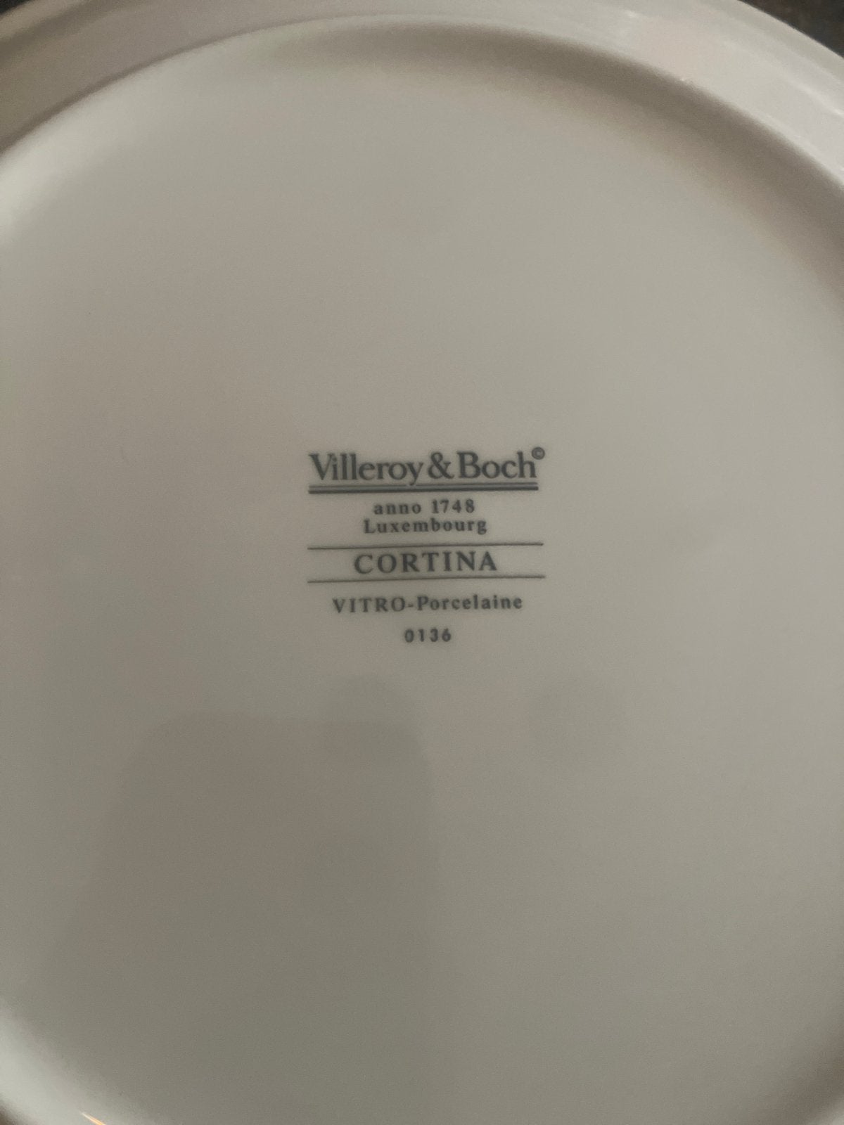 Villeroy & Boch Cortina Vitro-Porselein Borden - 24 cm, Huis en Inrichting, Klassiek, Villeroy & Boch, Ophalen of Verzenden, Zo goed als nieuw
