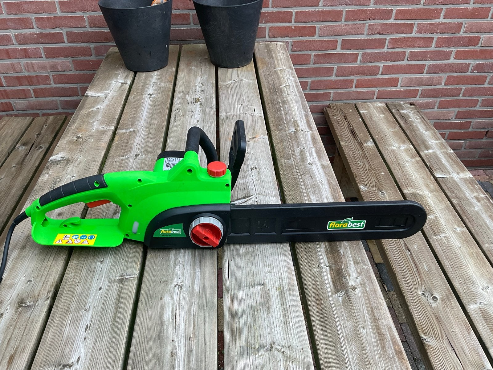 Florabest FKS 2200 E3 Elektrische Kettingzaag, Tuin en Terras, Ophalen, Gebruikt, 40 t/m 49 mm