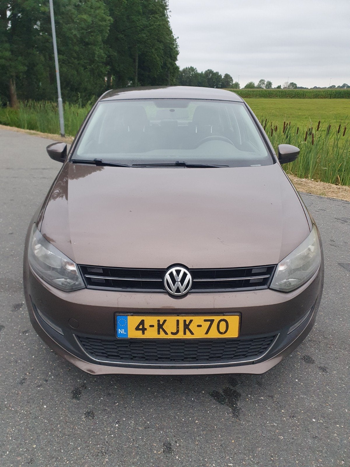Volkswagen Polo 1.2 TSI 66KW 2013 Bruin NAP, Auto's, Voorwielaandrijving, Stof, 40 €/maand, 4 cilinders