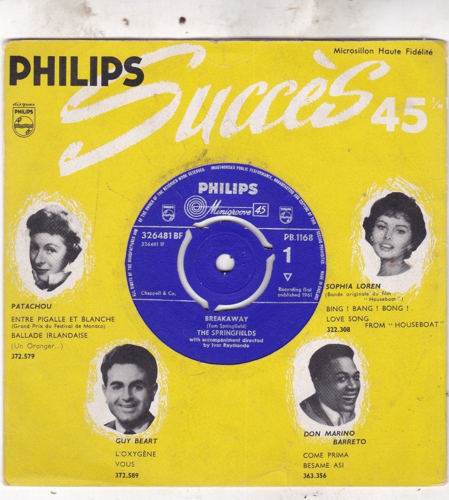 The Springfields ( 1961 ), Ophalen of Verzenden, Gebruikt, 7 inch, Pop