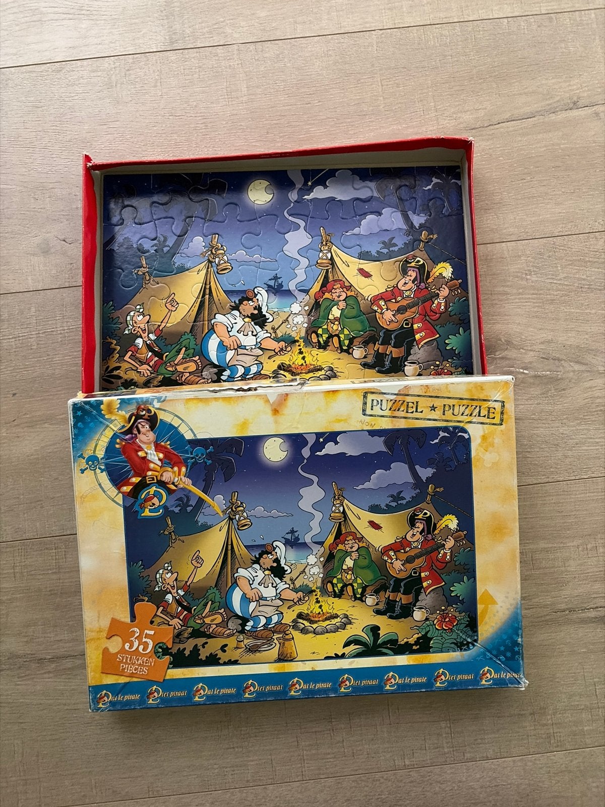 Puzzel De Piraat 35 stukjes, Ophalen of Verzenden, Minder dan 500 stukjes, Gebruikt, Legpuzzel