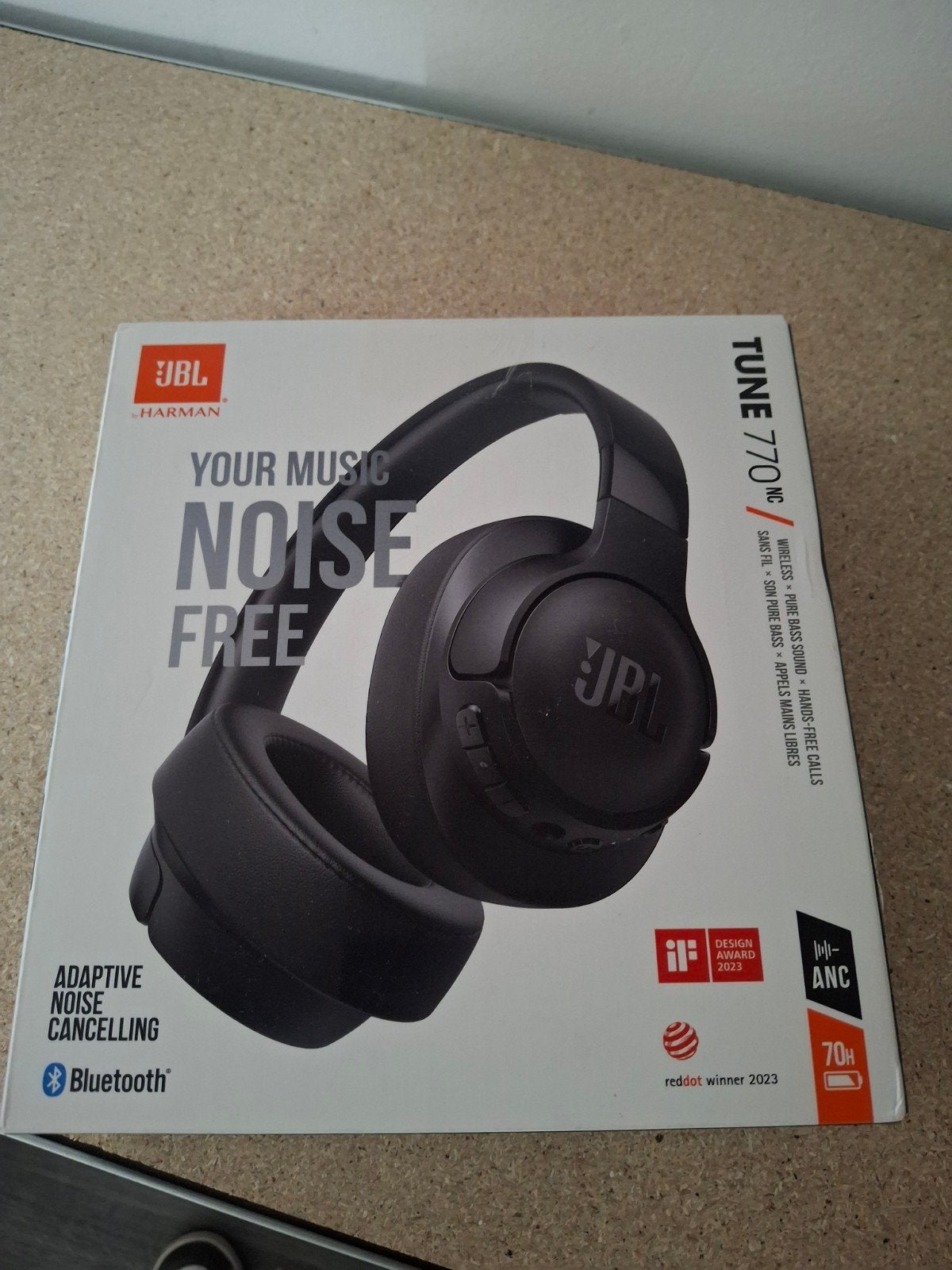 JBL Tune 770NC Draadloze Over-ear Koptelefoon Zwart, JBL, Nieuw, Ophalen of Verzenden, Draadloos