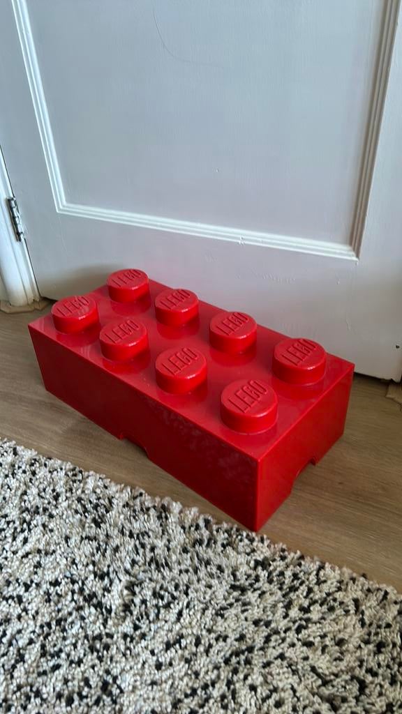 Lego Opbergbox Brick 8 rood, Ophalen, Zo goed als nieuw, Accessoire, Lego