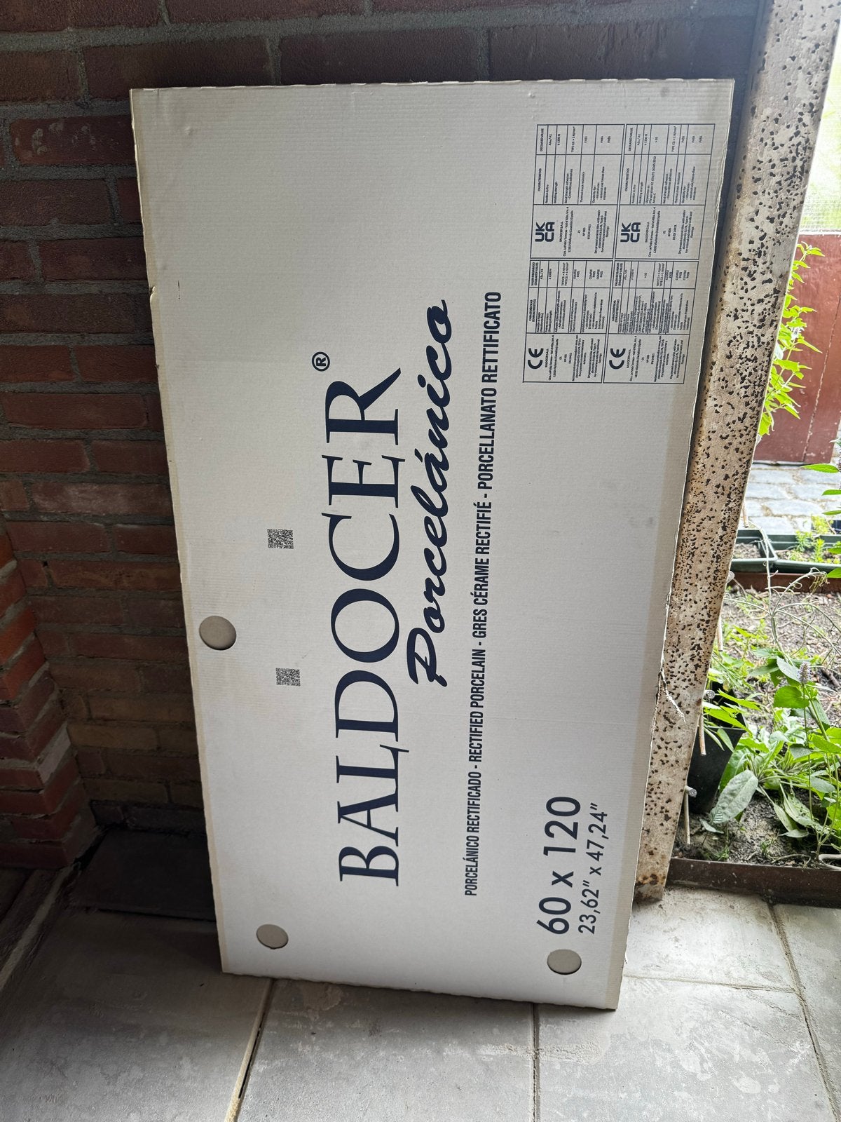 BALDOCER Porcelanico Rectificado Tegels 60x120 cm, Doe-het-zelf en Verbouw, Tegels, Nieuw, Vloertegels, Keramiek, 60 cm of meer
