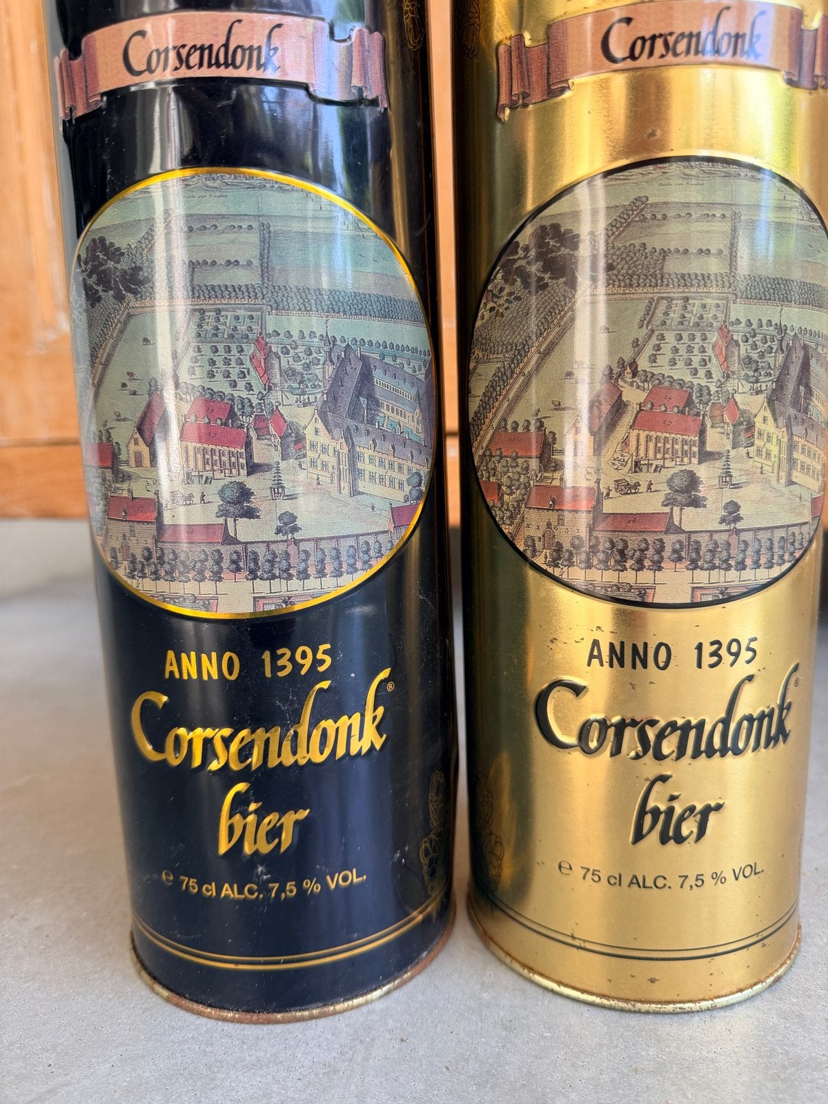 Corsendonk bierblikken - Zwart en Goud (ANNO 1395), Verzamelen, Ophalen of Verzenden, Gebruikt, Overige, Overige merken