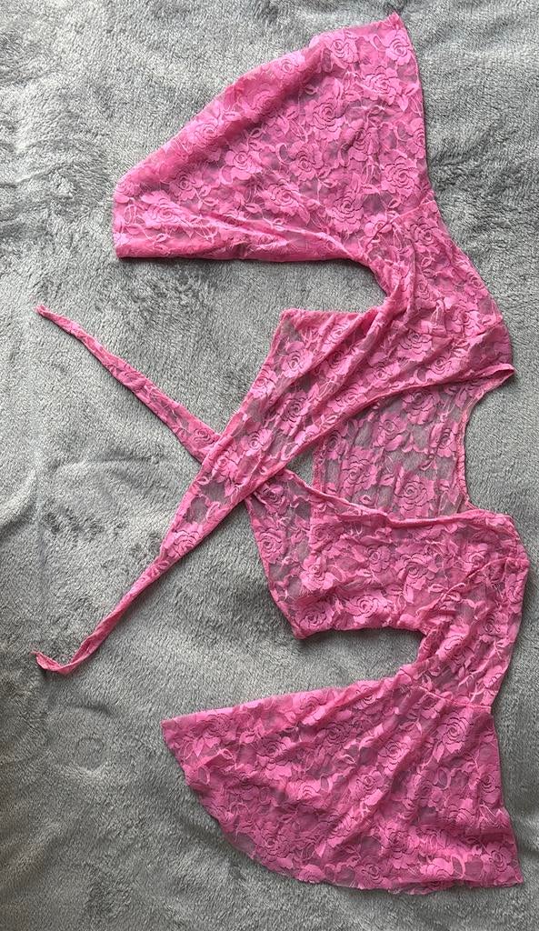 Roze Kanten Buikdans Bolero, Ophalen of Verzenden, Zo goed als nieuw, Roze, Overige typen