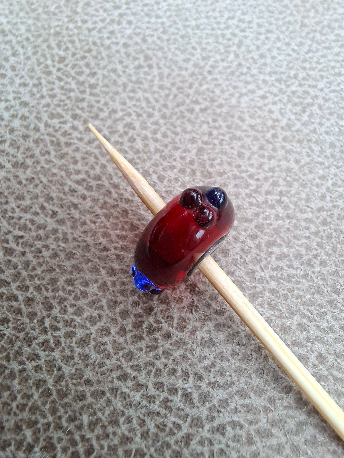 Trollbeads blue flower, Glas of Kristal, Ophalen of Verzenden, Zo goed als nieuw, Trollbeads