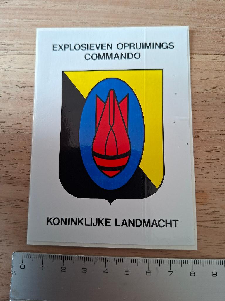 Sticker landmacht EOD, Ophalen of Verzenden, Zo goed als nieuw, Bedrijf of Vereniging