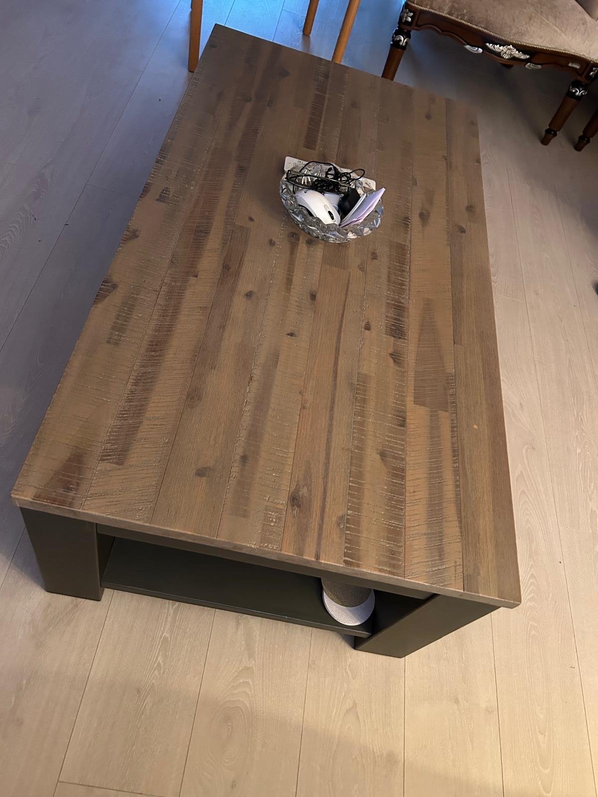 Dressoir, eettafel en salontafel met houtlook en frame, Ophalen, Gebruikt, 50 tot 100 cm, 150 tot 200 cm