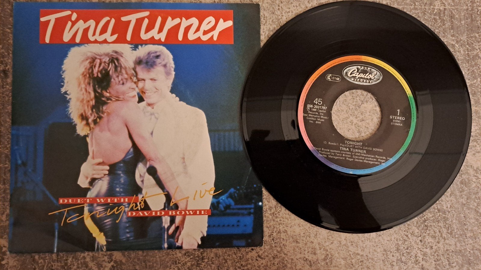 Tina turner & david bowie- tonight, Gebruikt, 7 inch, Pop, Fotohoes